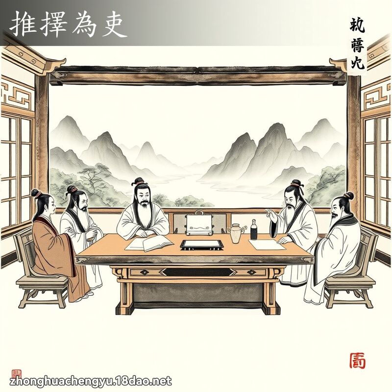 推擇為吏 配图