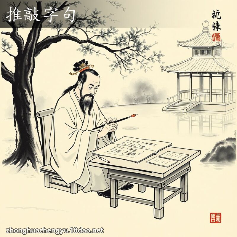 推敲字句 配图
