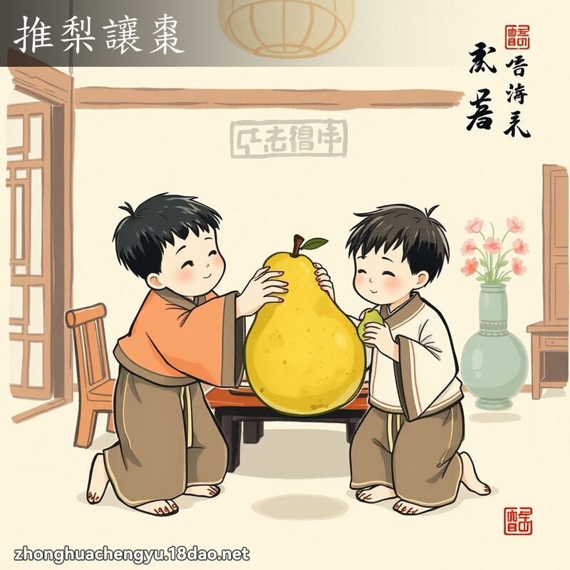 推梨讓棗 配图
