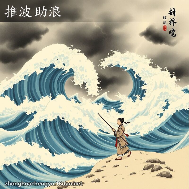 推波助浪 配图