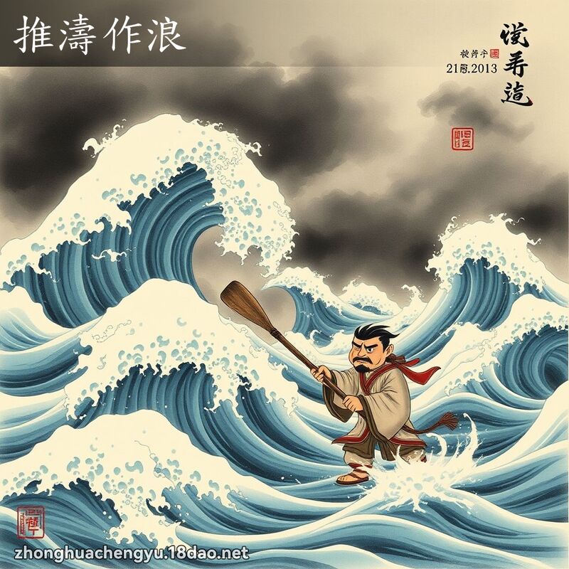 推濤作浪 配图