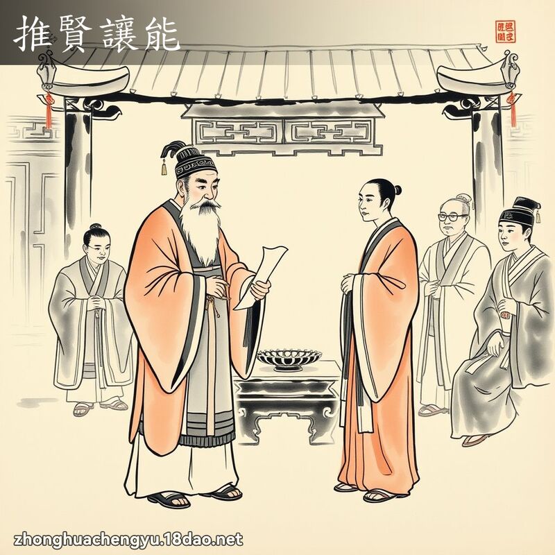 推賢讓能 配图