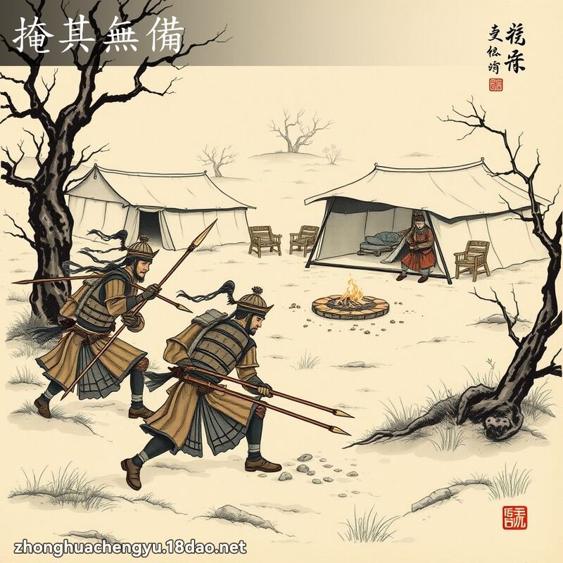 掩其無備 配图