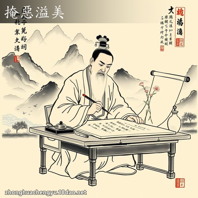 掩惡溢美 配图