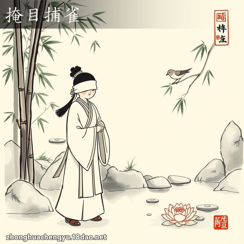 掩目捕雀 配图
