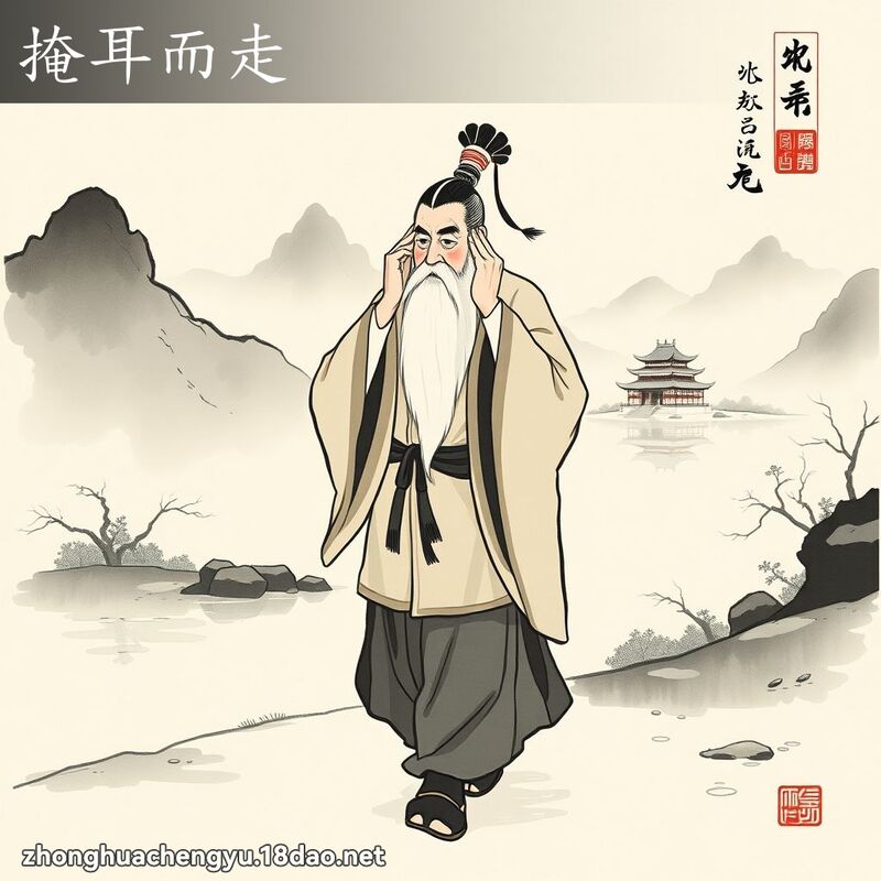 掩耳而走 配图
