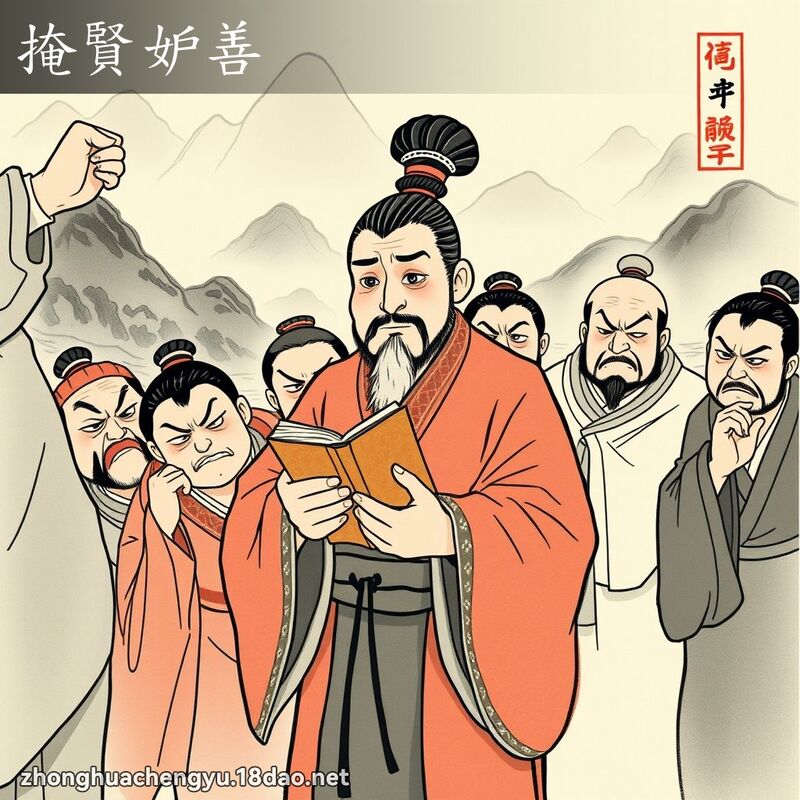 掩賢妒善 配图