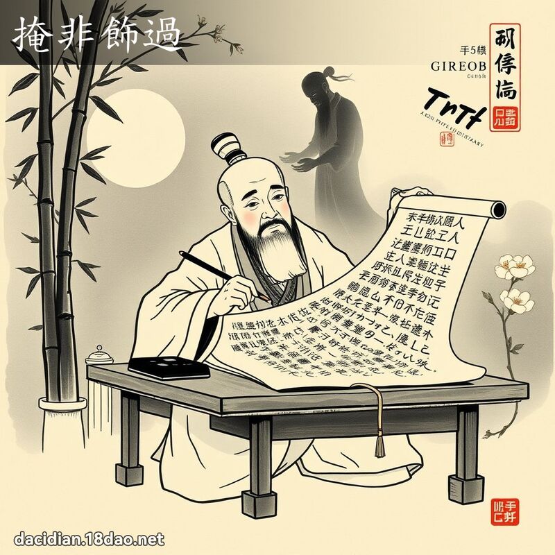 掩非飾過 - 中華成語配圖