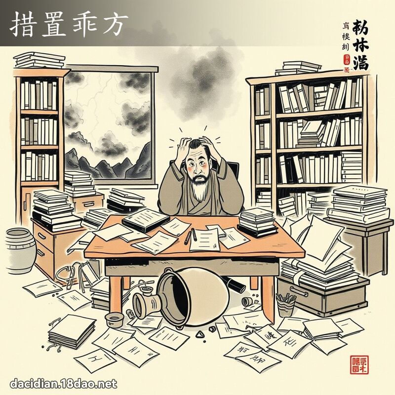 措置乖方 - 中華成語配圖