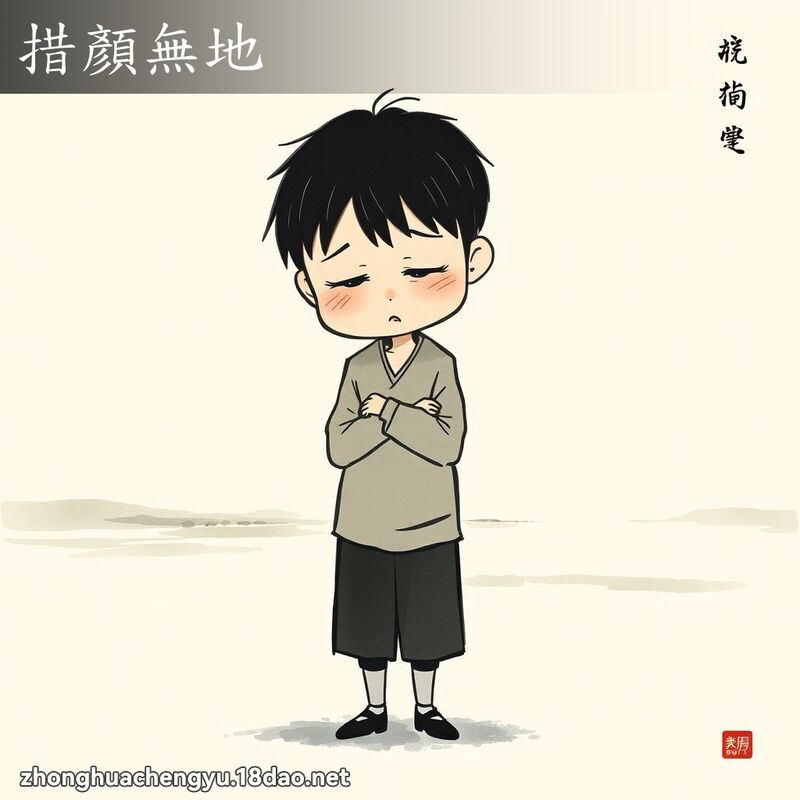 措顏無地 配图