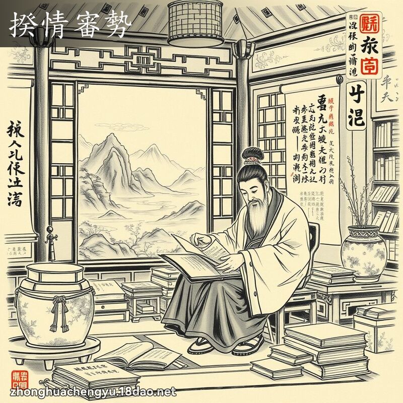 揆情審勢 配图