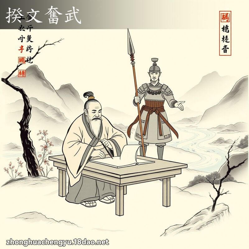 揆文奮武 配图