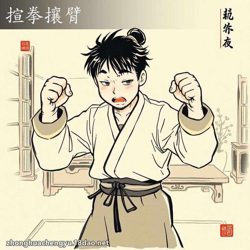 揎拳攘臂 配图