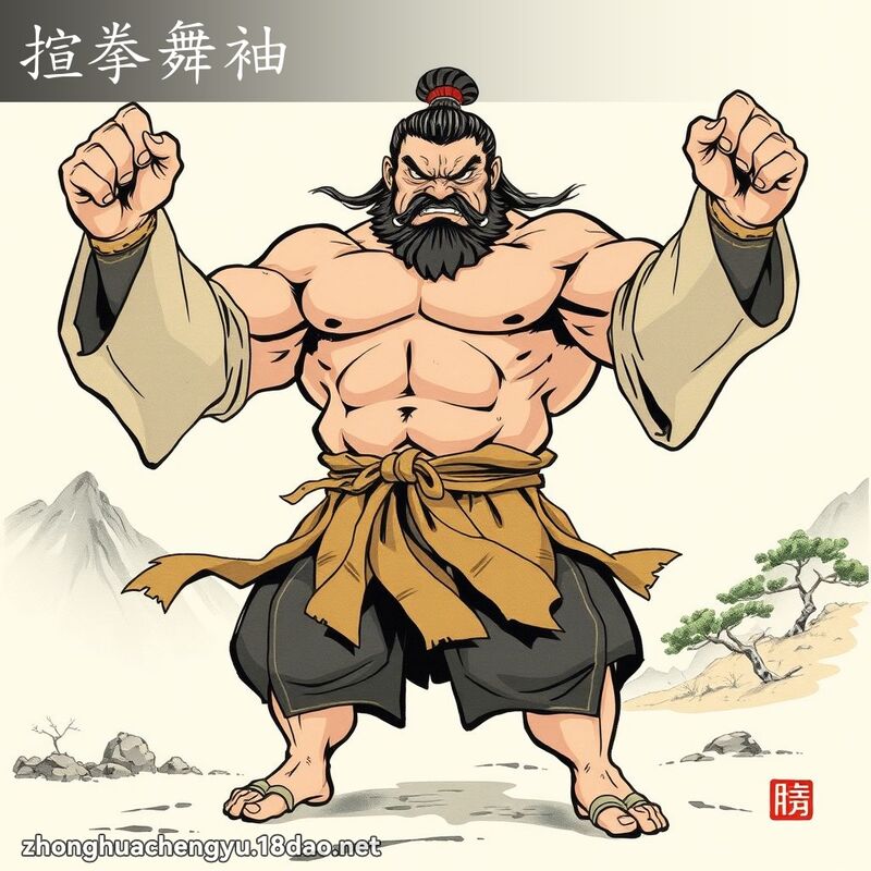 揎拳舞袖 配图