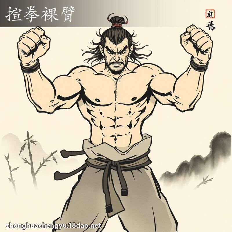 揎拳裸臂 配图