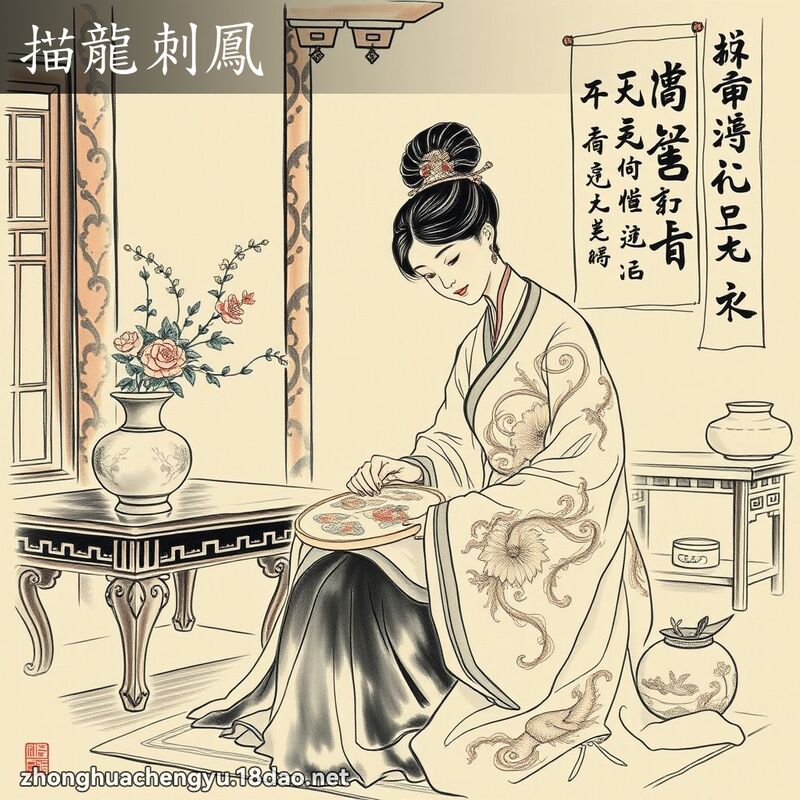 描龍刺鳳 配图