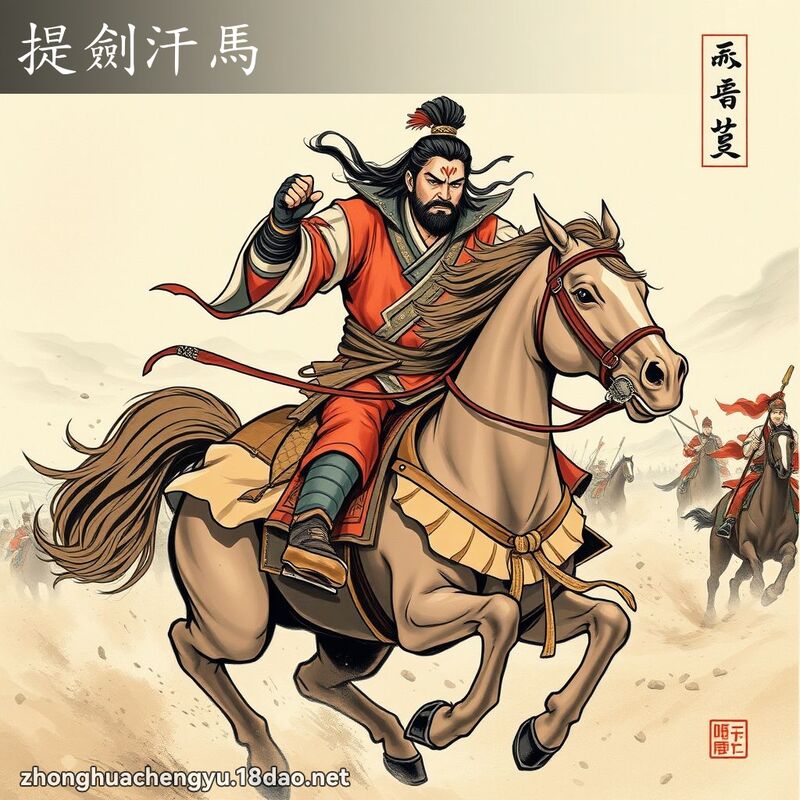 提劍汗馬 配图