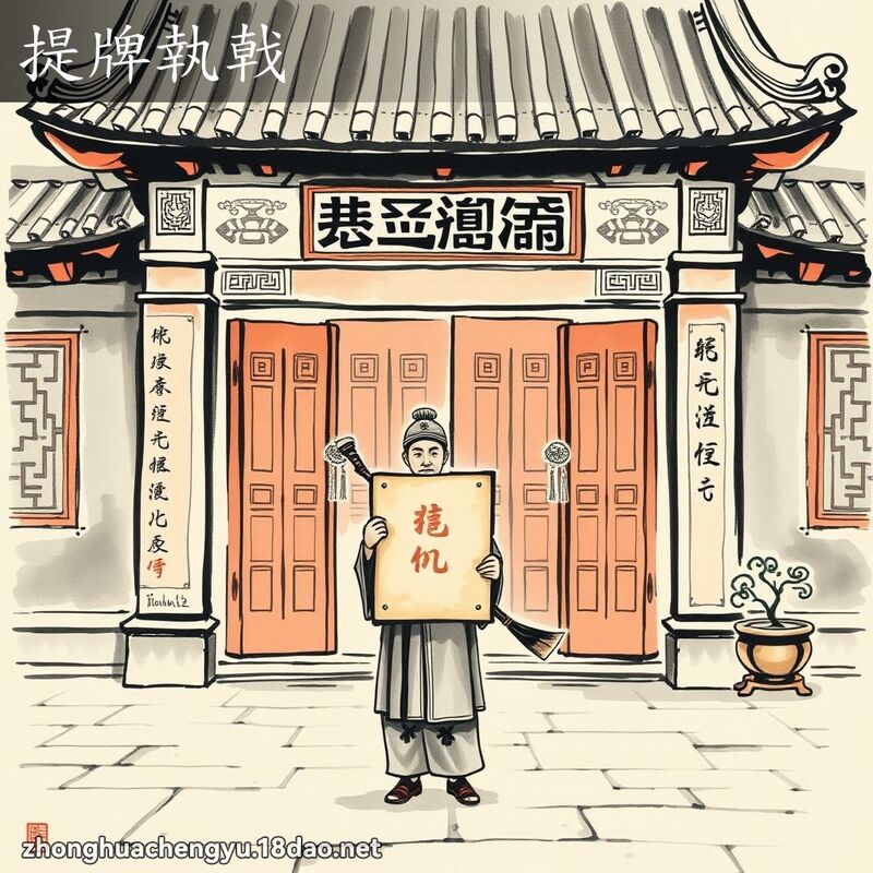 提牌執戟 配图
