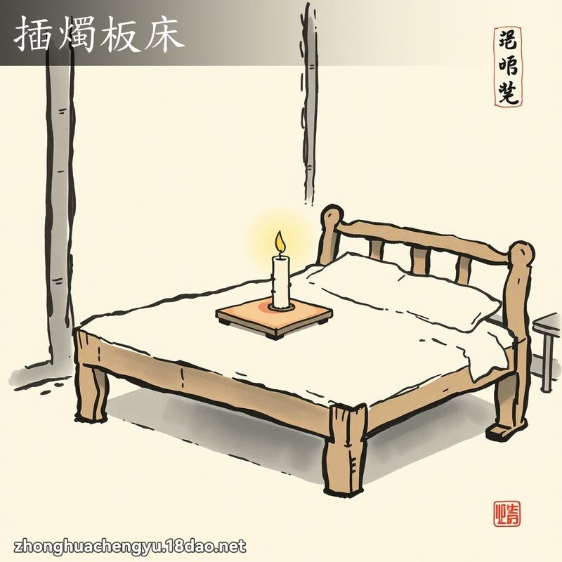 插燭板床 配图