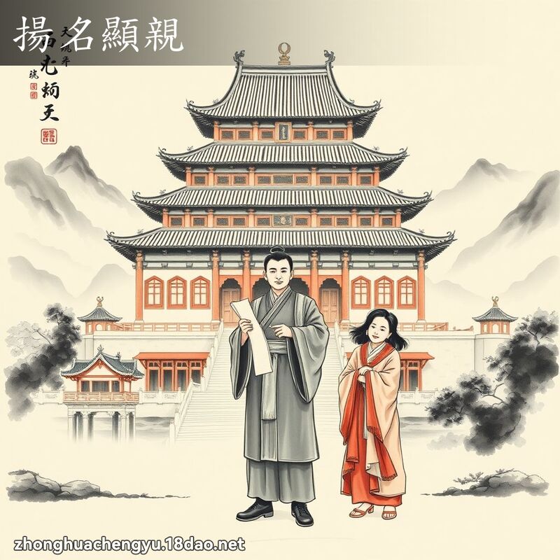 揚名顯親 配图