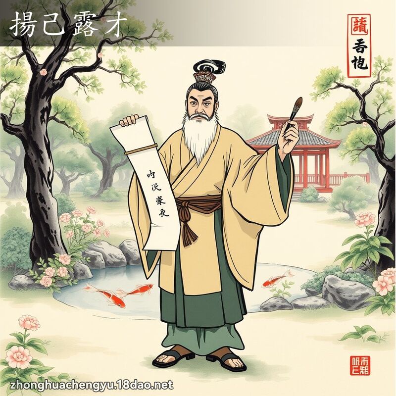 揚己露才 配图