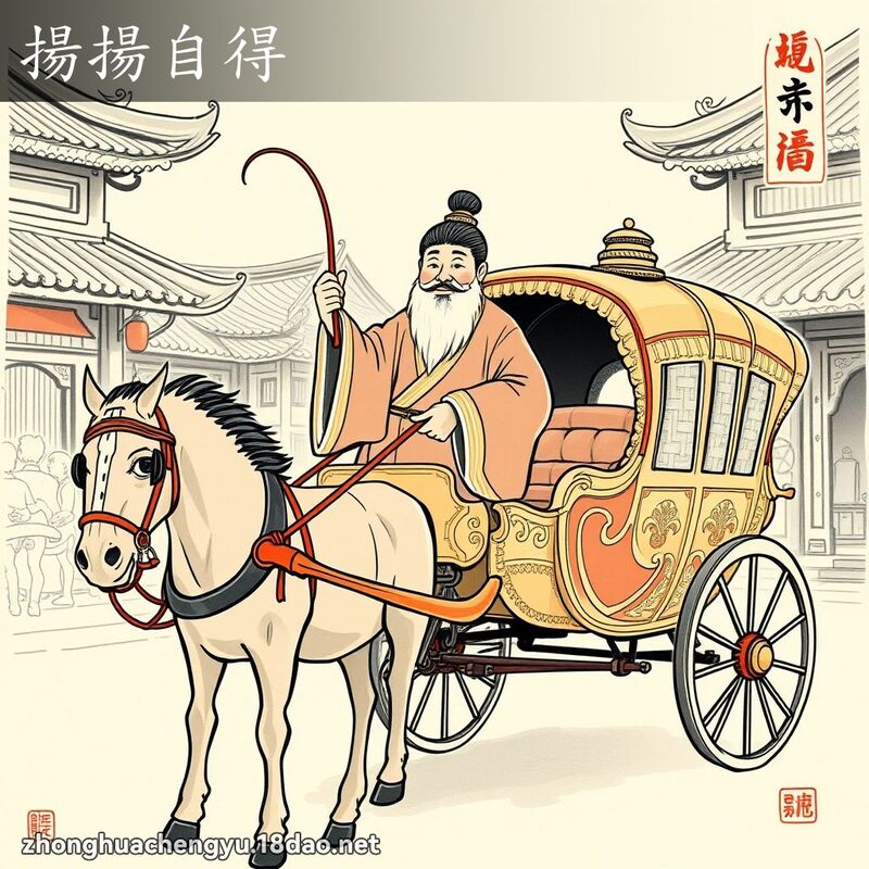 揚揚自得 配图