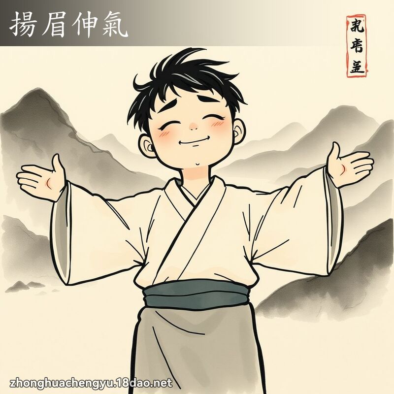 揚眉伸氣 配图