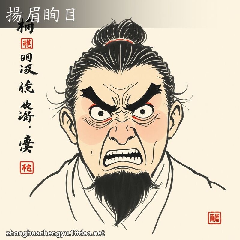 揚眉眴目 配图