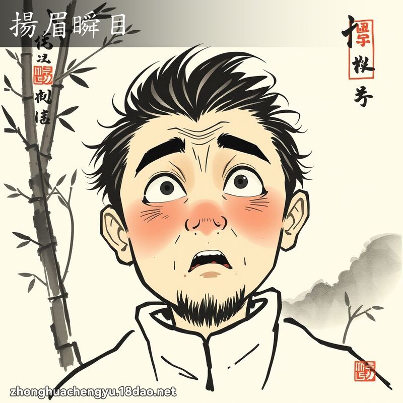 揚眉瞬目 配图