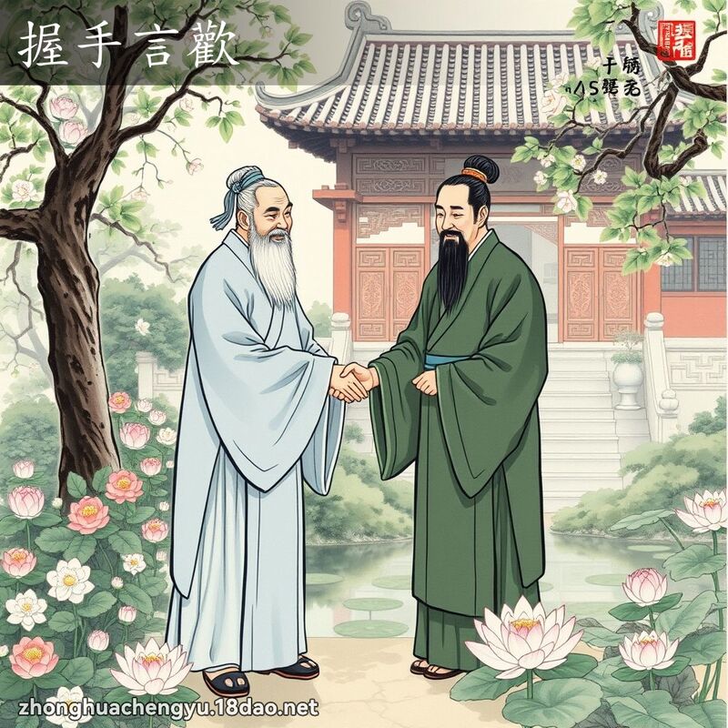 握手言歡 配图