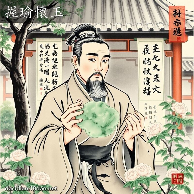 握瑜怀玉 - 中华成语配图