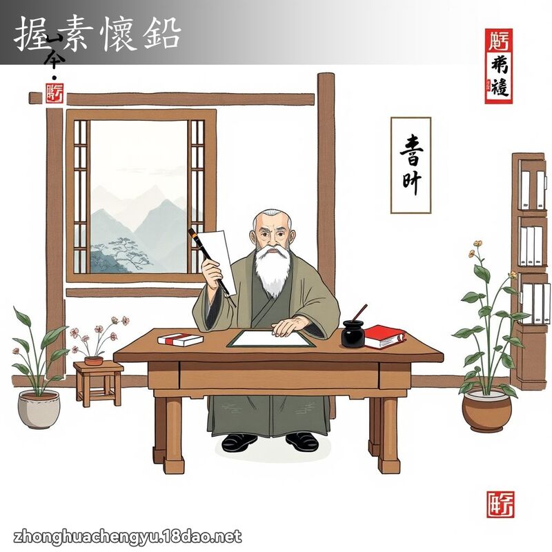 握素懷鉛 配图