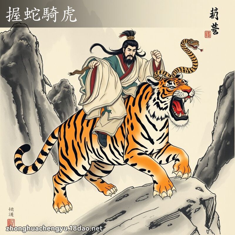 握蛇騎虎 配图