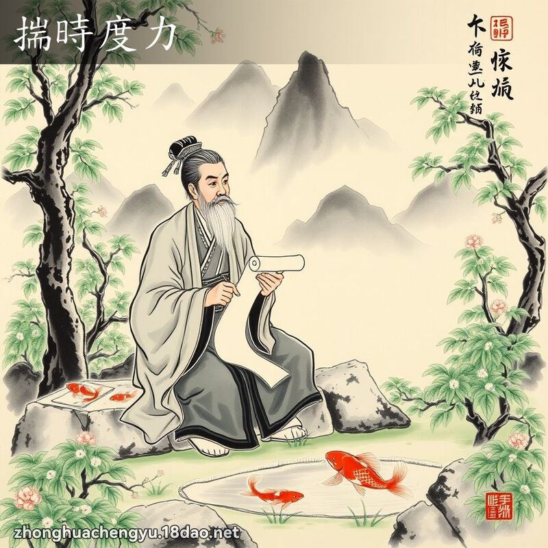 揣時度力 配图