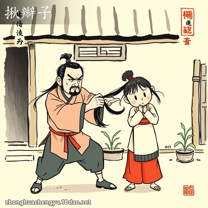 揪辮子 配图