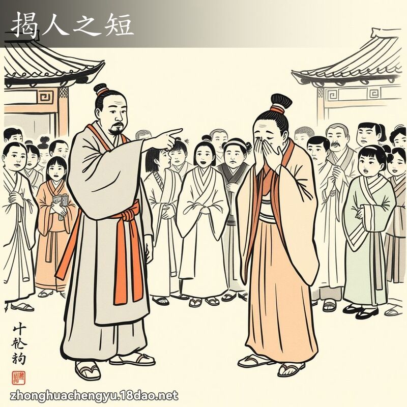 揭人之短 配图