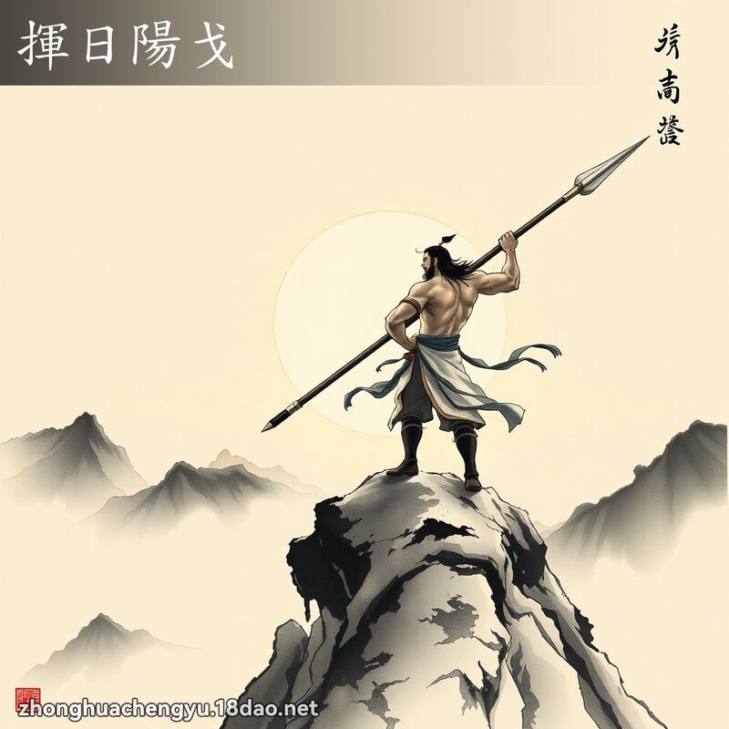 揮日陽戈 配图
