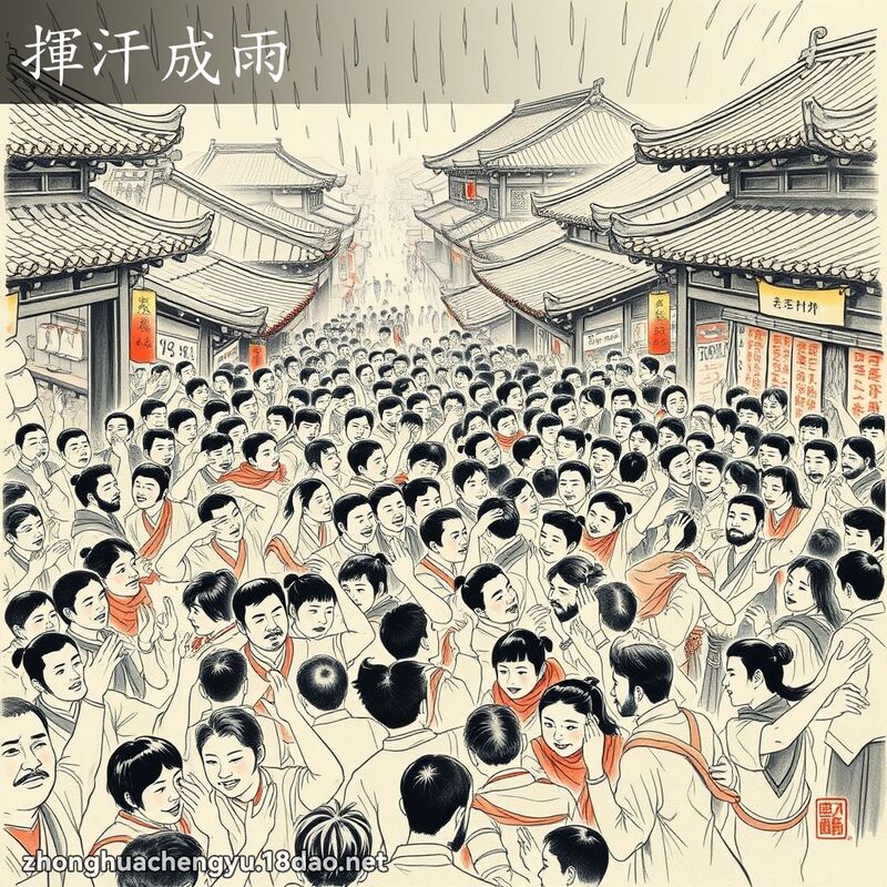 揮汗成雨 配图