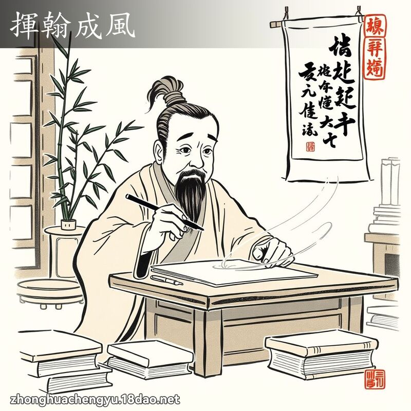揮翰成風 配图