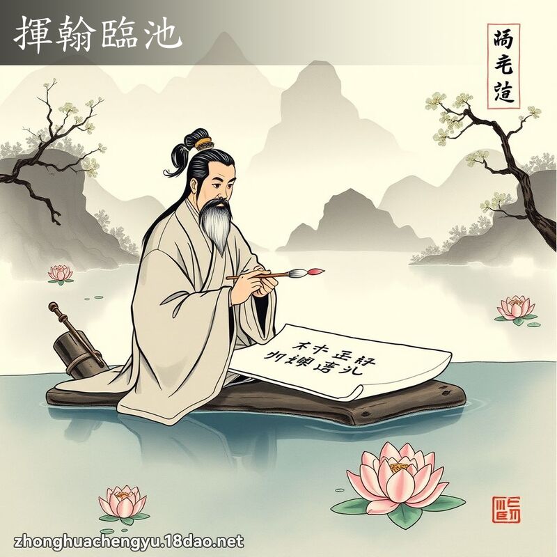 揮翰臨池 配图