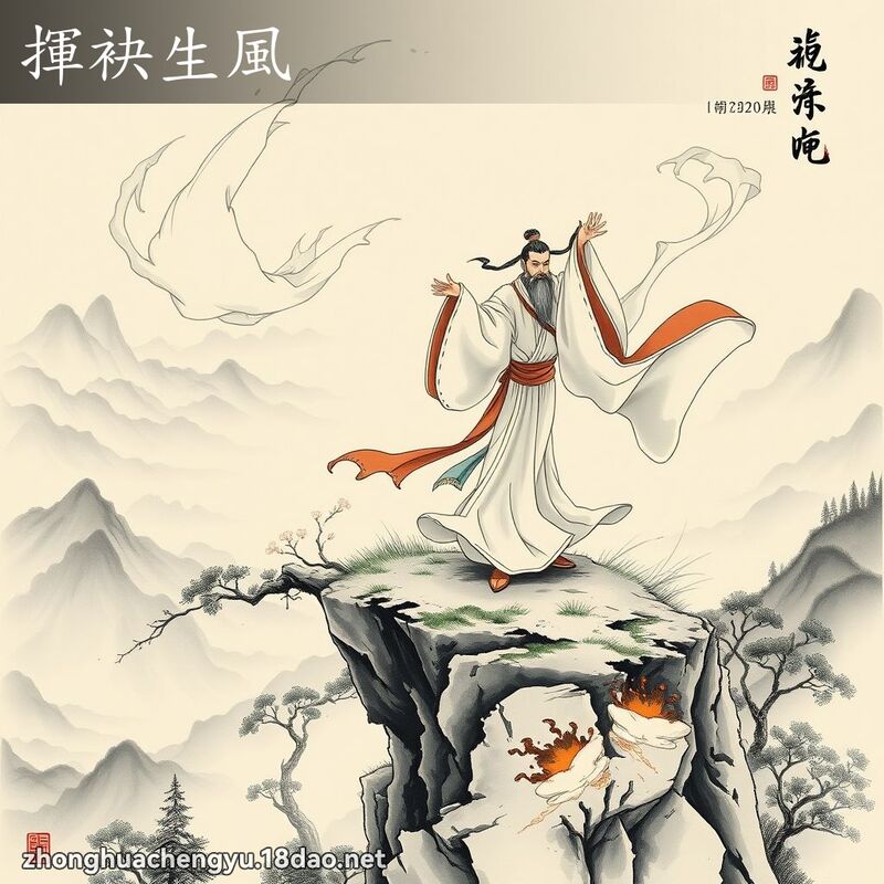 揮袂生風 配图
