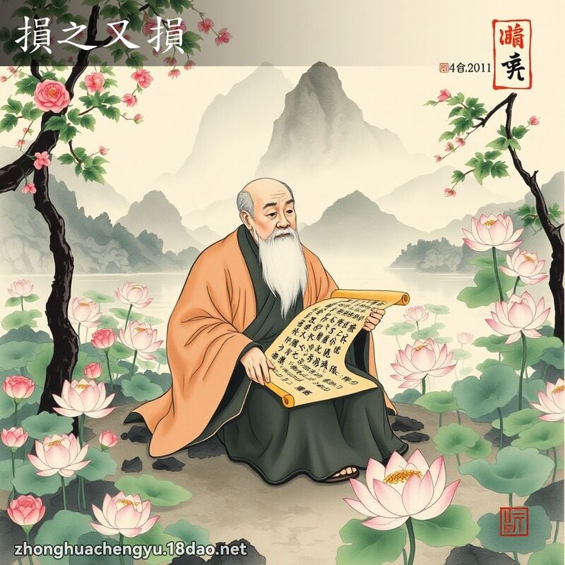 損之又損 配图
