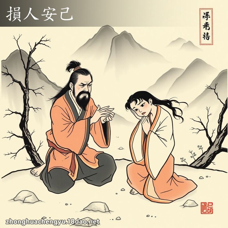 損人安己 配图