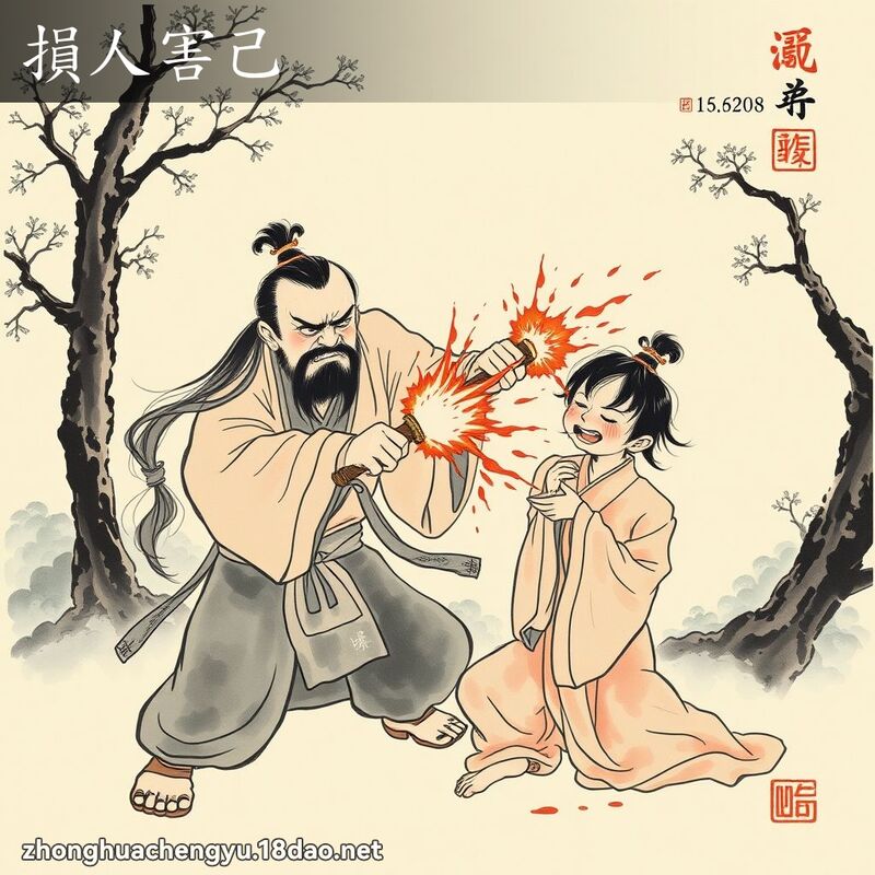 損人害己 配图