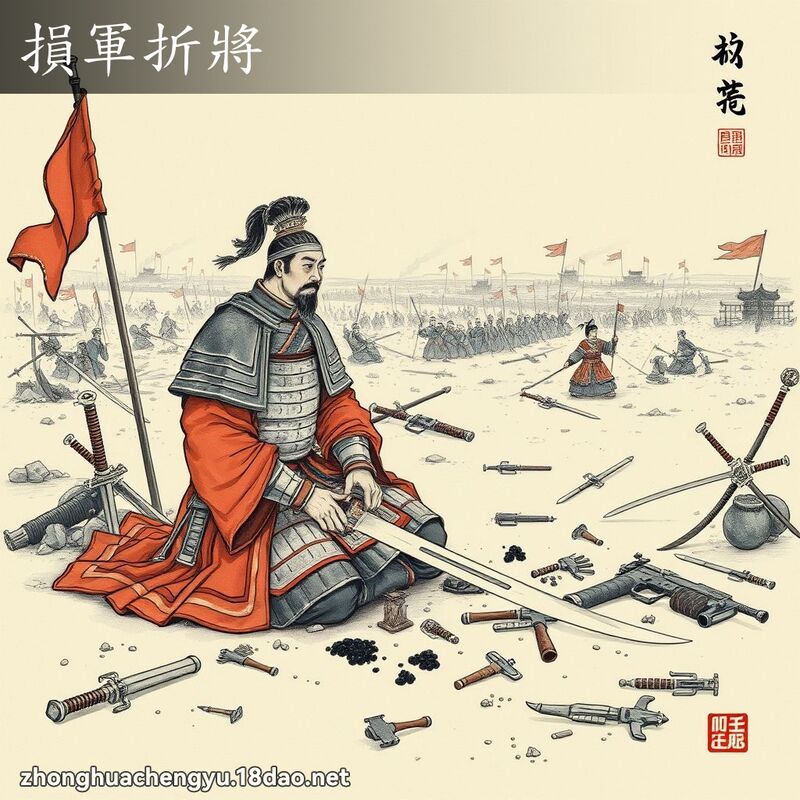 損軍折將 配图