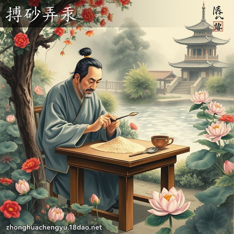 搏砂弄汞 配图