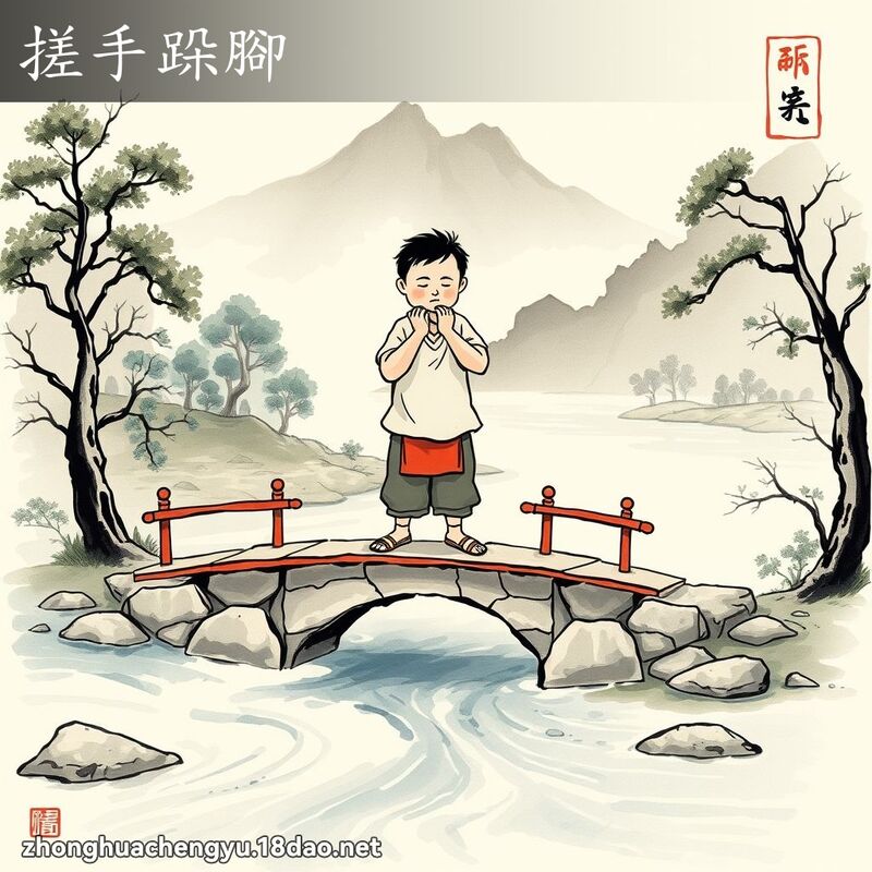 搓手跺腳 配图