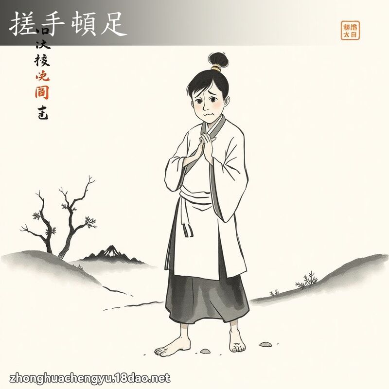 搓手頓足 配图