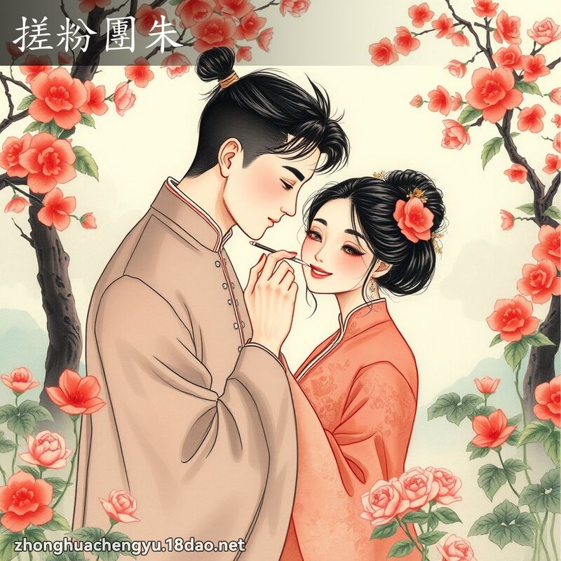 搓粉團朱 配图
