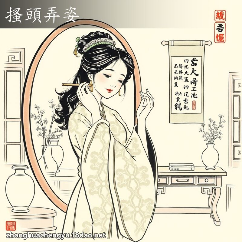 搔頭弄姿 配图